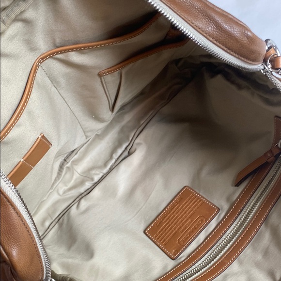 Coach Brown Leather Messenger Bag - Picture 8 of 15